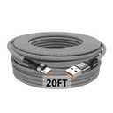 20FT USB C Cable, USB A to USB C 3A Fast Charger Cord, Extra Long Type C Charging Cable Compatible for iPhone 15/15 Plus/15 Pro/15 Pro Max, Samsung Galaxy S20 S10 Note 20 10, LG G8 G7, iPad