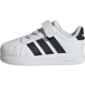 Adidas Unisex-Child Streetalk Elastic Lace & Strap, Size 10 (White/Black)