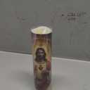 Catholic Prayer Candle and Card Set 8" LED Flameless Prayer Candle Devotional Religious Card Decoration Gifts for Easter Passover Halloween Christmas Activities(Jesus)