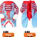 Deadly Dog Halloween Costumes for Small Medium Large Dogs, Cat Puppies, Funny Dog Costume Cosplay Clothes Outfit for Party Christmas Events Photo Props Halloween Decorations