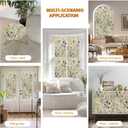 Watercolor Leaves Static Window Film Laser Suncatcher Glass Cling Privacy Decal Living Room Sun Blocking Decor Large Stickers DIY Decorations