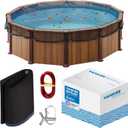 Yankee Pool Leaf Net Cover for 24 Ft. Above-Ground Round Pool - Heavy-Duty 0.15, Net to Protect from Leaves, Debris | Leaf Catcher to Prevent Clogging