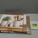 OuElegent Farmhouse Kitchen Wall Art Set, 3 Piece Canvas Prints with Rustic Vintage Kitchenware, Botanical Decor for Home and Dining Room