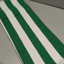 Green and White Striped Outdoor Rug 27.5'' x 43'' Spring Doormat Layered Welcome Mat for Farmhouse Spring Front Porch Entryway Decor