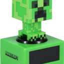 Paladone Minecraft Creeper Alarm Clock Officially Licensed Icon with in-Game Music & Night Light for Kids & Tweens, Gaming Room Decor, Fun Gift for Minecraft Fans