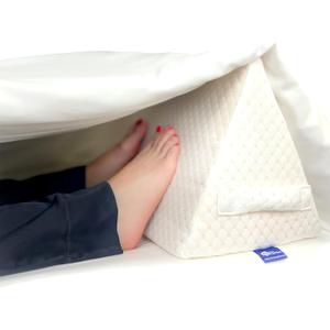 Triangle Foot Pillow - Optimal Restful Sleep Blanket Elevation Wedge Pillow, Comfortable Sleep Leg Pillow, Ankle Support Pillow, Ideal for Back/Knee/Hip Pain (11" x 30")