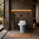SmartBidet SB-2000 Smart Bidet Electric Bidet Toilet Seat with Heated Seat, Warm Water, Air Dryer Side Control Panel, Round
