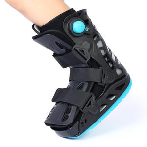 Medical Inflatable Walking Boot, Air Cam Walker Fracture Boot, Short Orthopaedic Boot for Sprained Ankle, Foot Pain Recovery, Stress Fracture, Broken Foot, Achilles Tendonitis Black (Large)