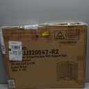 Freestanding Pet Gate for Dogs, Foldable Wooden Dog Gate for House, Indoor Pet Barrier for Stairs, Doorways, Support Feet Included, 24" Height 2 Panels, Brown