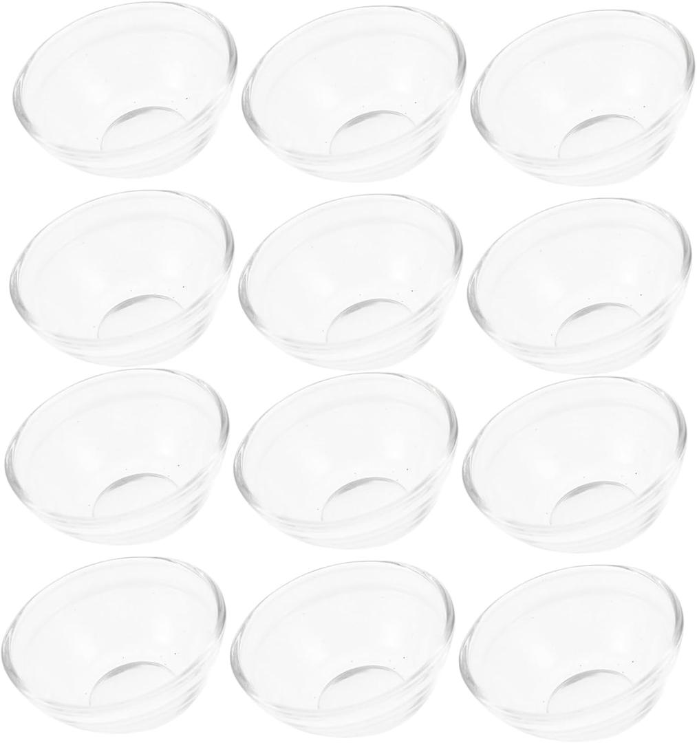 Lead- Glass Bowls Set Lids Elegant Serving Dishes for Desserts Salads and Puddings for Parties
