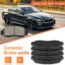 Premium Ceramic Disc Brake Pad Set - Compatible With Select Acura CL, RL, TL, TSX; Honda Accord; FRONT