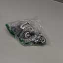 AAGUT 1.5" Stem Casters, Screwed Bolt 5/16" x 18 x 1, Swivel Caster with Brake Lock No Noise Castors,Set of 4