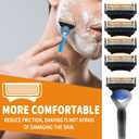 24 Replacement Razor Blades for Men Compatible with Gillette ProGlide &Razor Systems, 5-Blade Refills, Wet Shave, Value Pack, Smooth & Precise