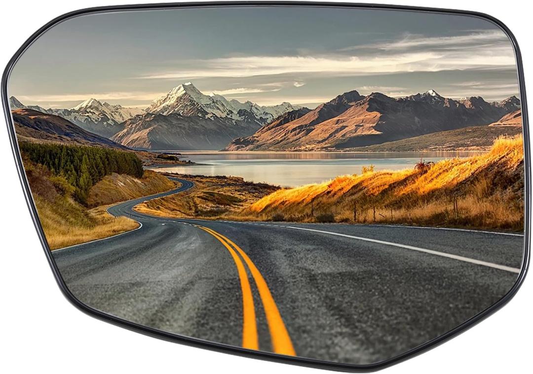 Driver Side Mirror Replacement for 2016-2021 Honda Civic, 2018-2022 Honda Envix, 2019-2022 Honda Crider Mirrors Glass - Convex Mirror Glass, Left Side Rear View Mirror with Power Heated