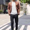 COOFANDY Mens Knit Henley Sweater Long Sleeve Button Down Lightweight Sweater Fall Slim Fit Ribbed Pullover (White)