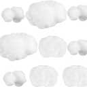 Jetec 9 Pieces Artificial Cloud Props Imitation 3D Cloud Shape Hanging Decorations Room DIY Decorative Hanging Ornament for Wedding Party Stage Show Decor (Small,Medium and Large Size)