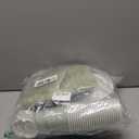 350 Pcs Sage Green Paper Plates and Napkins, Sage Green Party Supplies Include Green Scalloped Plate Paper Napkin Cup Plastic Cutlery for Baby Shower, Wedding, Birthday