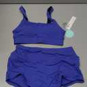 Beautikini Period Swimwear Sporty Bikini Sets Two Piece Menstrual Swimsuits Leakproof Bathing Suit for Teen Girls, XXS