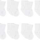 Gerber Baby Pair of 7, Wiggle-Proof Jersey Crew Socks, Size 0-6m