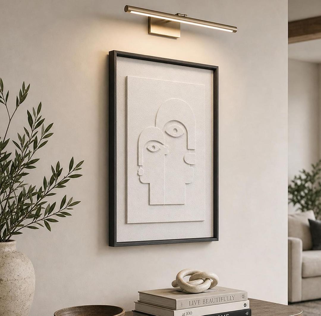 Hoemzon Large Wall Art, Modern Room Decor Essential, White Color, 24x36 In