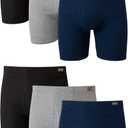 Hanes mens Tagless Comfortsoft Waistband - Multiple Packs Boxer Briefs, 6 Pack Assorted, Large US