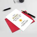 5 x Ogeby Funny Boss Day Card Gifts for Her Him, Happy Boss's Day Card for Boss Women Men, Boss Appreciation Card for Manager Leader, Boss Day Card from Group Employee, Humorous Retirement Card for Boss (legend)