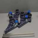 YOOGAA Mini Fridge Stand Adjustable Furniture Mover Mobile Roller Base for Washing Machine, Dryer, Refrigerator, Laundry Pedestal with 4 Strong Feet & Twin Wheels (4 Stronge Feet with Casters)