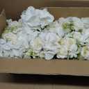 10 Sets Mason Jars Flower Table Centerpiece with White Rose - Ivory