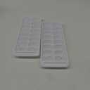 Ice Tray Easy Release White Ice Cube Trays, 16 Cube (Pack of 2) (2867-WHT-2)