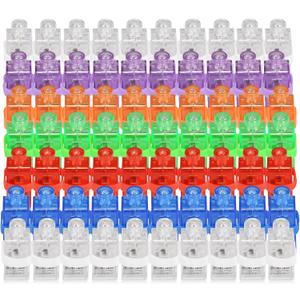 CALIFORNIA CADE ELECTRONIC Finger Lights, 100Pcs In 8 Colors Finger Flashlights for Kids Glow Party Favors Bulk, Led Finger Lights for Easter Back to School Classroom Prizes Halloween Christmas