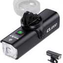 TOWILD CL1200 Bike Lights for Night Riding,Compatible with Garmin/GoPro Mount,1200 Lumen Bright Bike Headlight,Rechargeable Battery,Waterproof Bike Front Light for Commuter Cyclists