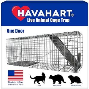 HAVAHART 1079SR Large 1-Door Humane Catch and Release Live Animal Trap Cage - Live Raccoon Trap, for Bobcats, Beavers, Dogs, & More HAVAHART 1079SR Large 1-Door Humane Catch and Release Live Animal Trap Cage - Live Raccoon Trap, for Bobcats, Beavers, Dogs, & More