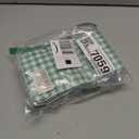 100 Pcs Green Gingham Napkins Disposable - Green and White Checkered Paper Napkins - Plaid Dinner Napkins for Birthday Picnic Wedding Golf Party Supplies