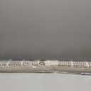 UNISHADES no Drill Cordless Roman Shades for Windows, 42" W 64" H - Light Filtering - Linen - Beige