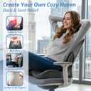 Seat Cushion,Memory Foam Chair Cushion for Office and Car,Ergonomic Coccyx Seat Cushion for Tailbone,Sciatic Nerve,Back Pressure Relief,Lumbar Support Pilow for Office,Car,Truck,Desk Chair
