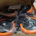 5" Stem Caster Wheels M12-1.75x25mm Safety Dual Locking 1500Lbs Heavy Duty Threaded Stem Casters No Noise Swivel Castors with Brakes