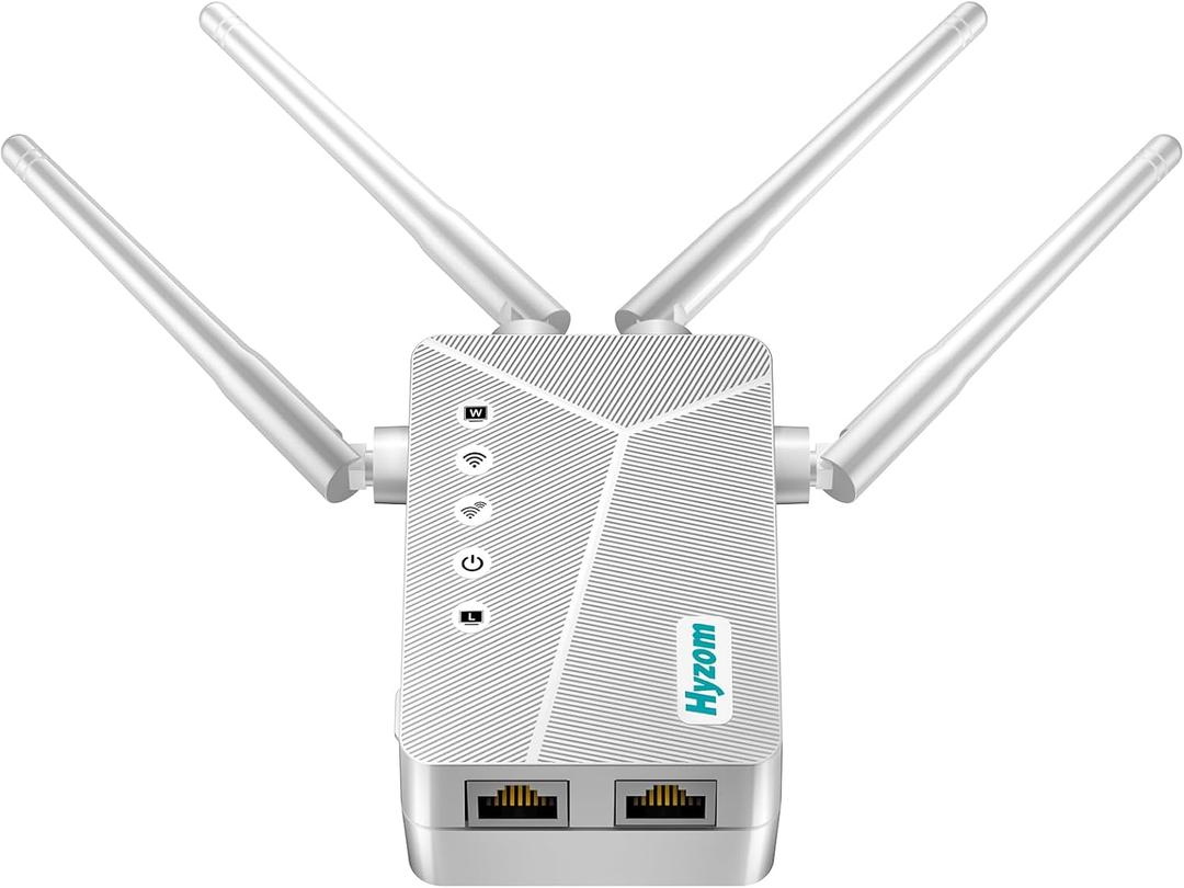 Best WiFi Extender Signal Booster for Whole Home - 13K Sq.Ft Coverage | 100% Faster Internet Extender WiFi Booster, 1-Button Setup Repeater Works with Any Router | Stop Buffering in Every Room (White)