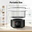 Mini Hot Towel Warmer - 1 min Steam & 60 in 20mins, Towel Steamer for Facials/Barber/Massage, Portable 2.4lbs Small Heater for Home Spa/Bathroom/Light Salon Use (Black-X-Small)
