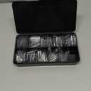 250pcs Sculpted XXLong Square Soft Gel Nail Tips, Professional False Nail Tips with Box - 10 Sizes Full Cover Clear Acrylic Press On Fake Nails for Extension Manicure Salon DIY at Home