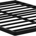 King Size Box Spring 2 Inch Low Profile, Heavy Duty Metal Box Spring Bed Base Bunkie Board, Mattress Foundation, Easy Assembly, Noise Free, Black