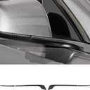 BETTERHUMZ Car Rear View Mirror Decor Strips Compatible with Tesla Model Y Juniper 2017-2025 2026,Carbon Fiber Sticker Car Exterior Accessories (Black)