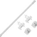 Telescopic Curtain Rod No Drill Cloth Rail for Home Use Self-adhesive Multi-purpose Tension Pole for Bathrooms Closets and Balconies