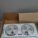 BEYOND BREEZE 9" Twin Window Fan 2-Speed Reversible Airflow Blades, Expandable, Manual Controls (Min. 22.4" Max. 34.3")