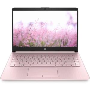 HP Portable 13.8" HD IPS Laptop, Intel Celeron N Processor Up to 2.78GHz, 4GB DDR4, 64GB SSD, HDMI, RJ45, Webcam, Bluetooth, Windows 11, Pastel Pink