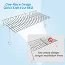 Warming Rack Grill Parts for Char Griller 5050, 3001, 5650, 5072, Grill Rack for Char Griller Replacement Parts 5050, Warming Grate for Char Griller Parts 5650