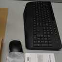 Wireless Keyboard and Mouse Combo - Full-Sized Ergonomic Keyboard with Wrist Rest, Phone Holder, Sleep Mode, Silent 2.4GHz Cordless Keyboard Mouse Combo for Computer, Laptop, PC, Mac, Windows -Trueque (1 PACK, Black)