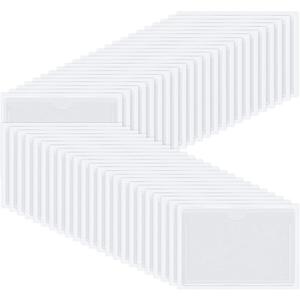 Chinco 30 Pcs Self Adhesive Pockets, Bin Labels for Storage Bins, Clear Pocket Label Sleeves, Plastic Index Card Holder with Top Open for Organizing Bins Box Drawer(5 x 7 Inch)