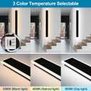 36IN Modern Outdoor Wall Light LED Long Exterior Light Fixture IP65 Waterproof Wall Lamps, Dimmable 30W 2700LM Black Wall Sconce, 3000/4000/5000KSelectable, ETL Listed