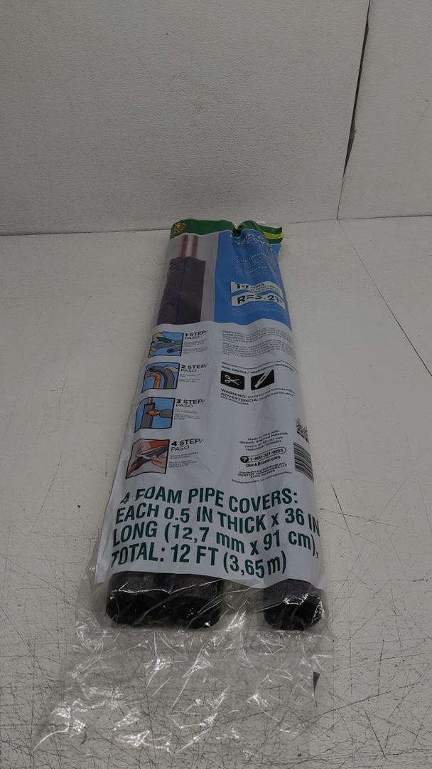 3 Foam Pipe Covers Each 0.5 In Thick × 36 In Long