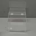 Briwooody Disposable Face Towel Storage Box Compatible with XL Acrylic Container Wall Mounted Clean Towel Holder for Facial Washcloth Supplies(Clear)